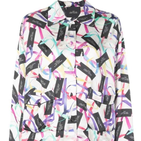 Marc Jacobs | Tops | Marc Jacobs The Pajama Ribbon Print Top | Poshmark
